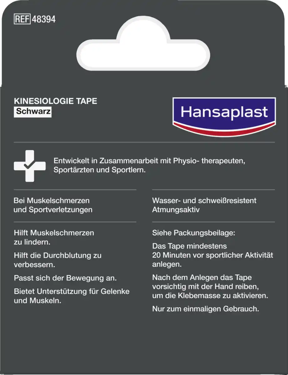 Bild 2 von Hansaplast Kinesiologie Tape schwarz