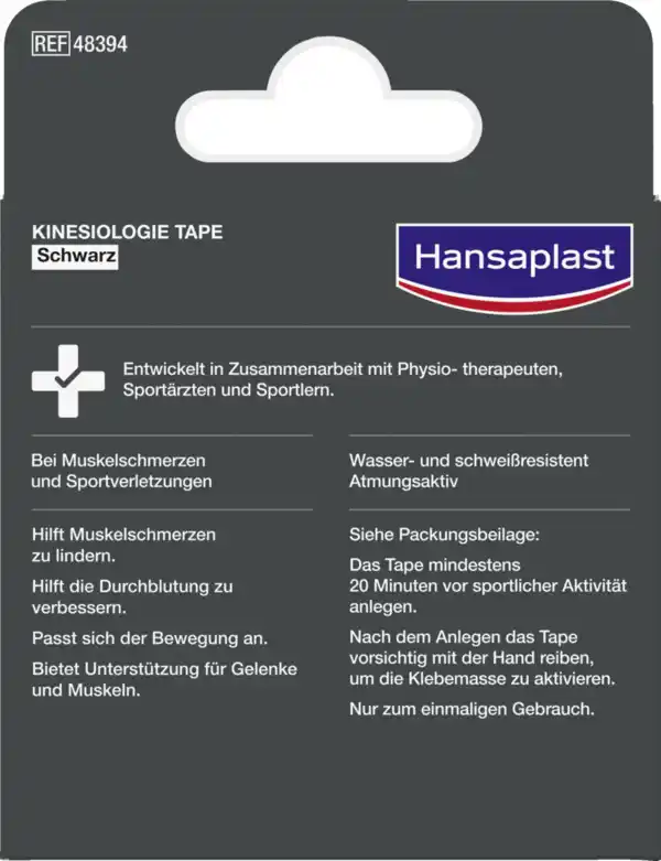 Bild 2 von Hansaplast Kinesiologie Tape schwarz