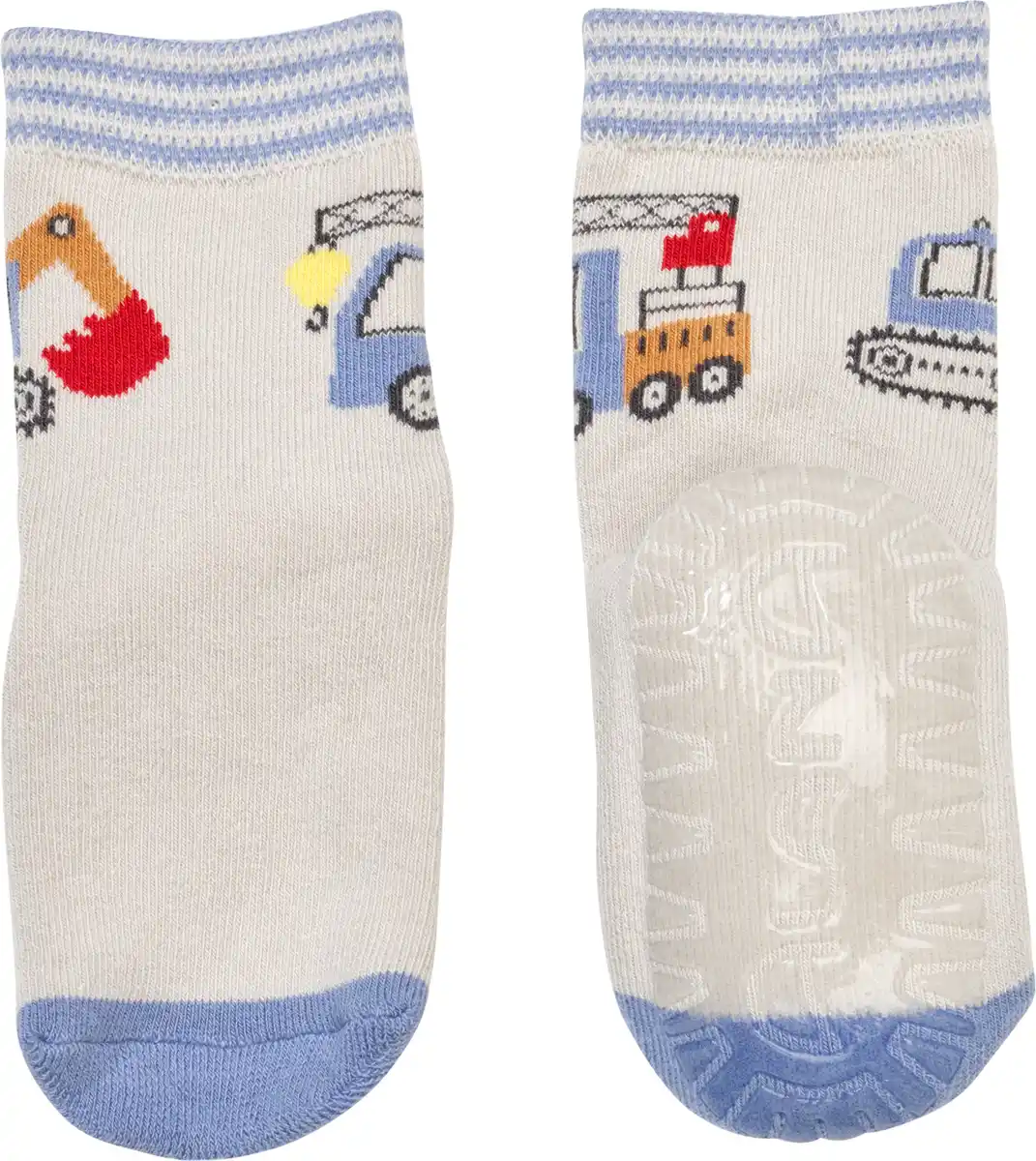 Bild 1 von ALANA Stoppersocken mit Fahrzeug-Motiv, grau, Gr. 19/20