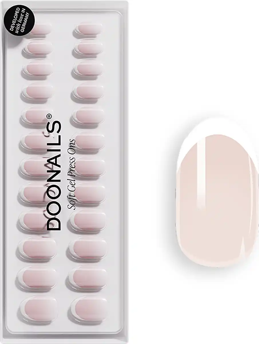 Bild 1 von Doonails Soft Gel Press Ons Medium Round Classic French