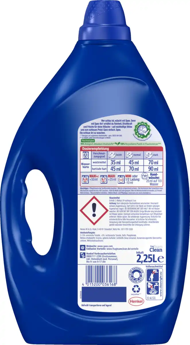 Bild 2 von Spee 4in1 Universalwaschmittel Flüssig 50 WL