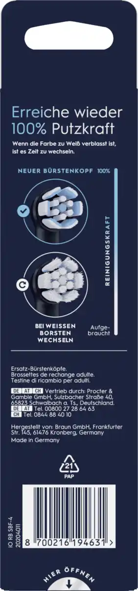 Bild 4 von Oral-B Aufsteckbürsten iO Sanfte Reinigung schwarz