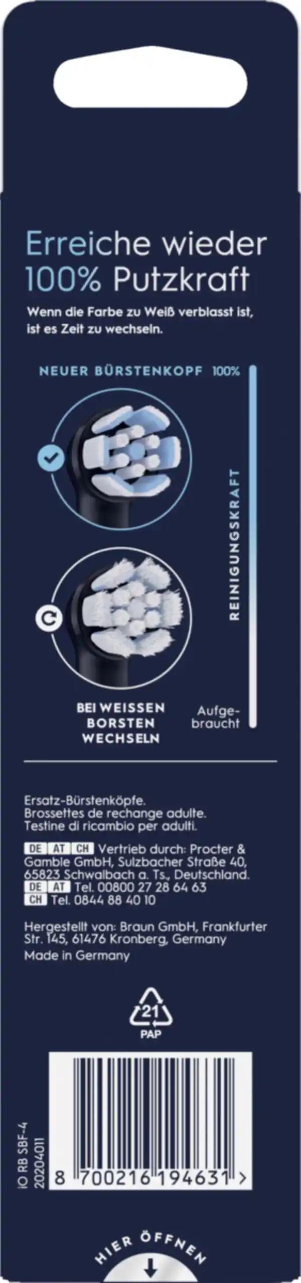 Bild 4 von Oral-B Aufsteckbürsten iO Sanfte Reinigung schwarz