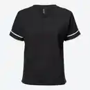 Bild 2 von Damen-T-Shirt mit Racer-Streifen