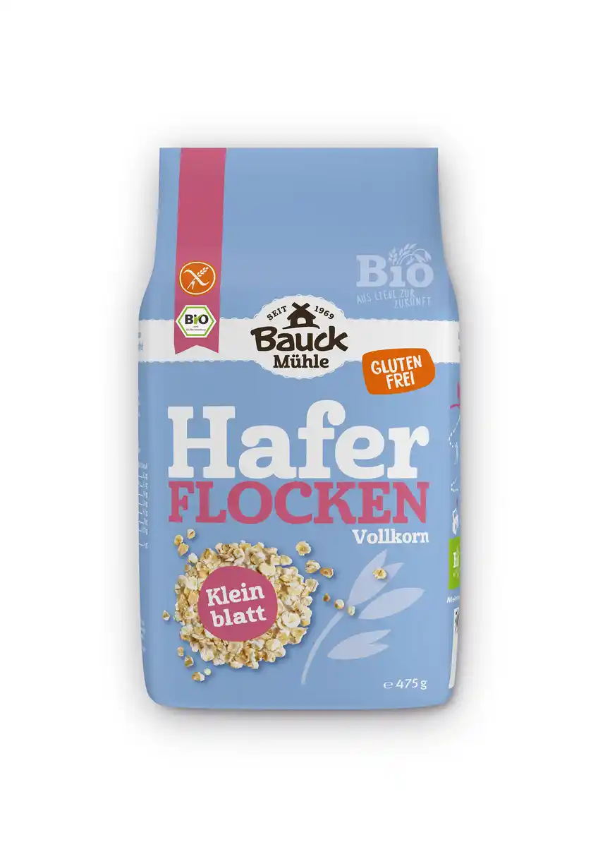 Bild 1 von BAUCK MÜHLE Bio Haferflocken Kleinblatt Vollkorn glutenfrei, 475 g