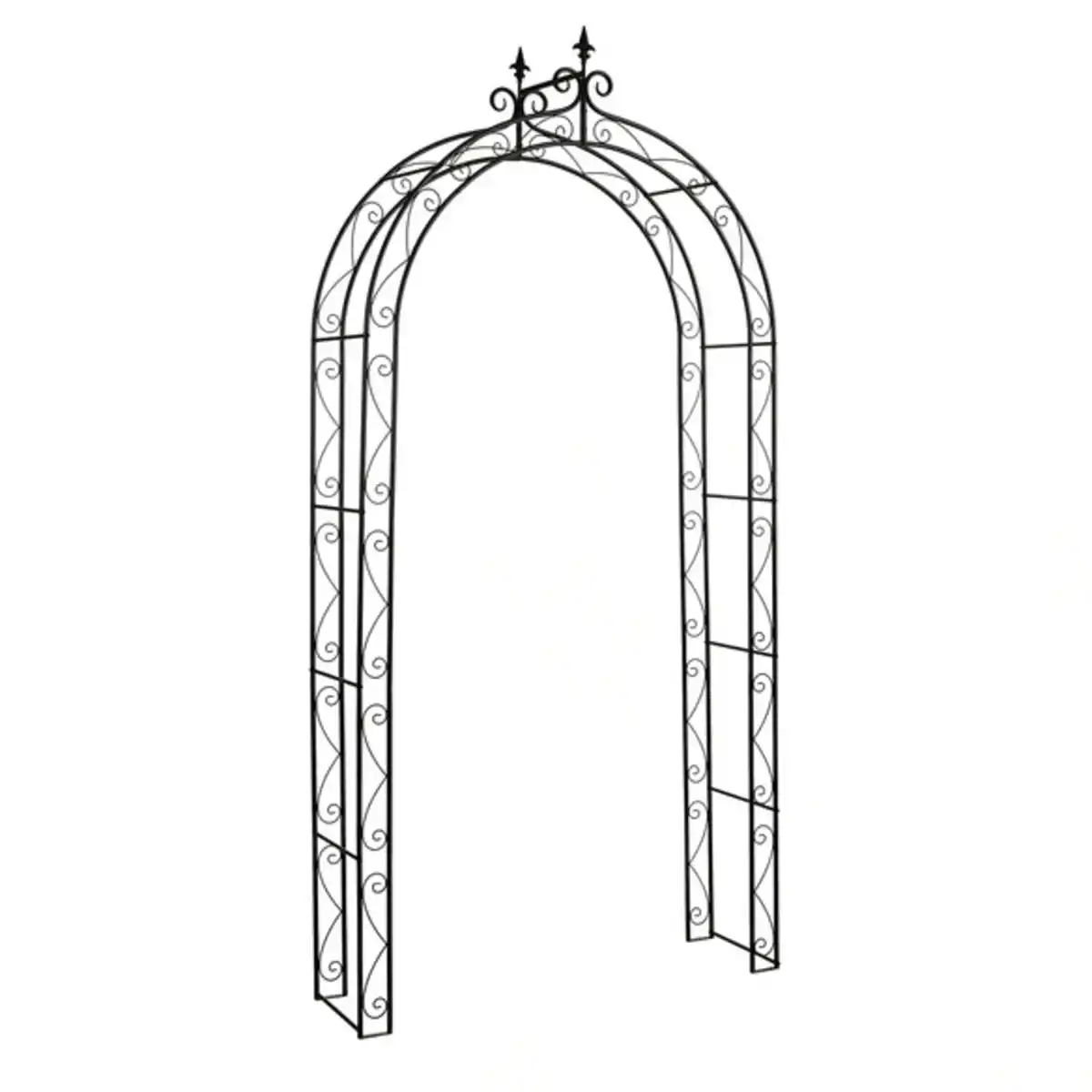 Bild 1 von 117x246x36 cm (BxHxT), Metall, pulverschichtet, schwarz