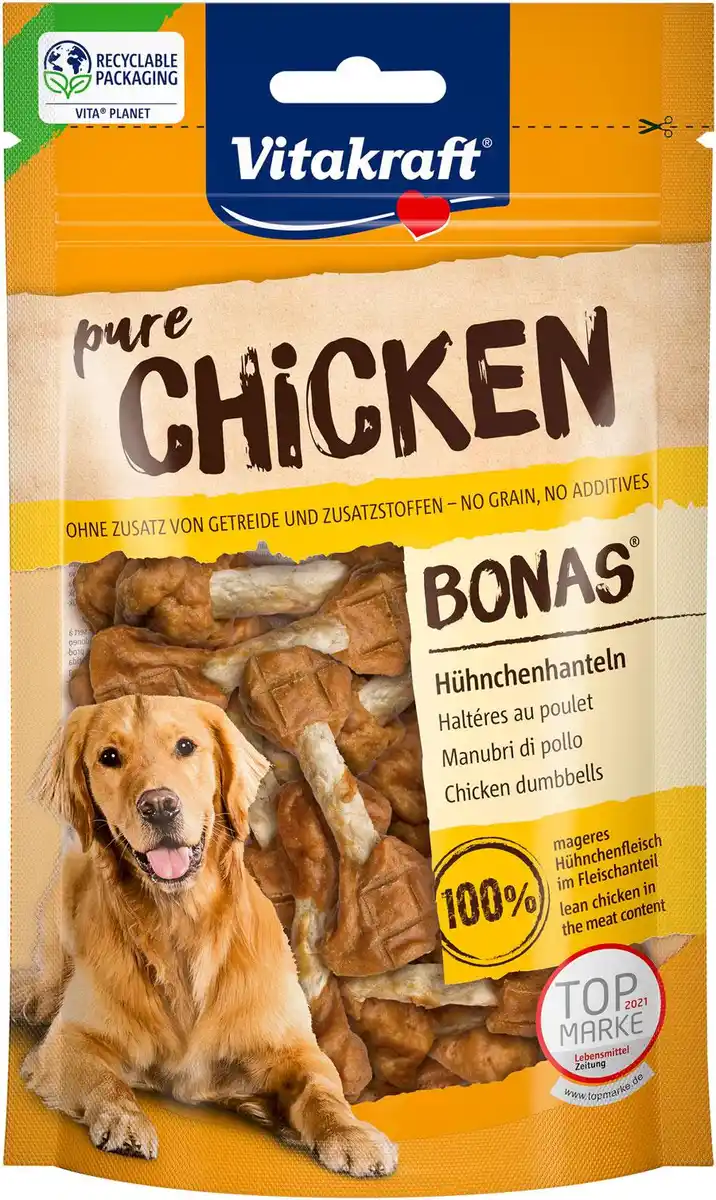 Bild 1 von Vitakraft Hundesnack CHICKEN Hühnchenhanteln, 80 g