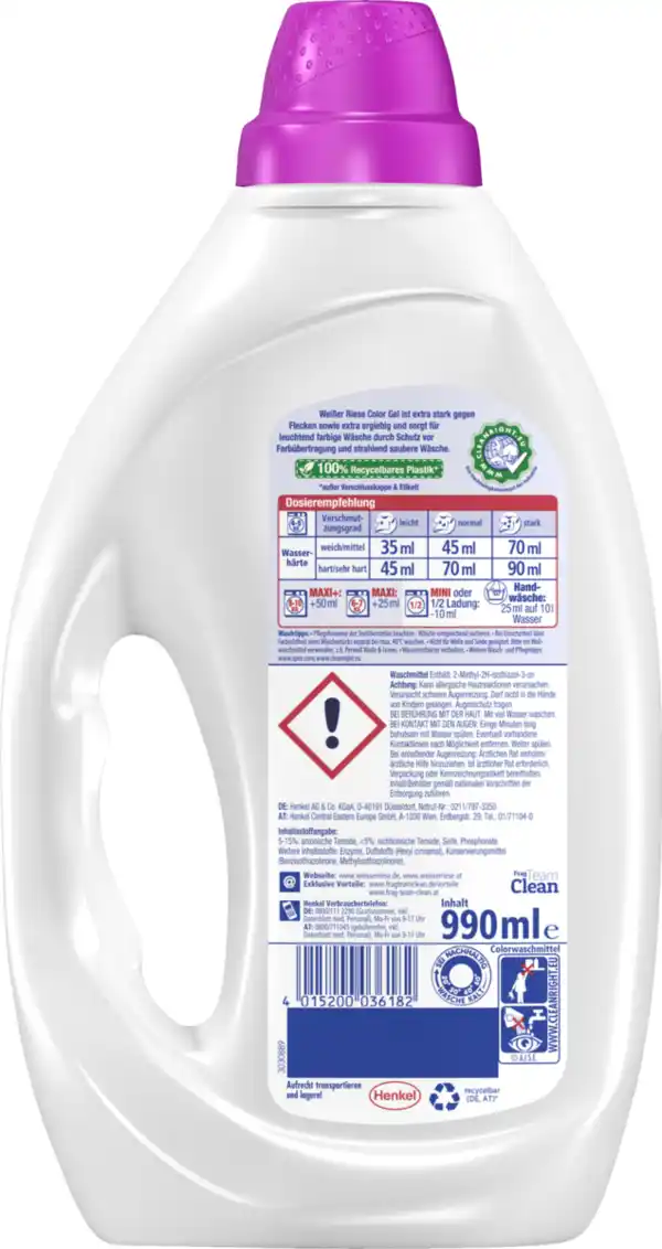 Bild 2 von Weißer Riese Colorwaschmittel Flüssig 22 WL