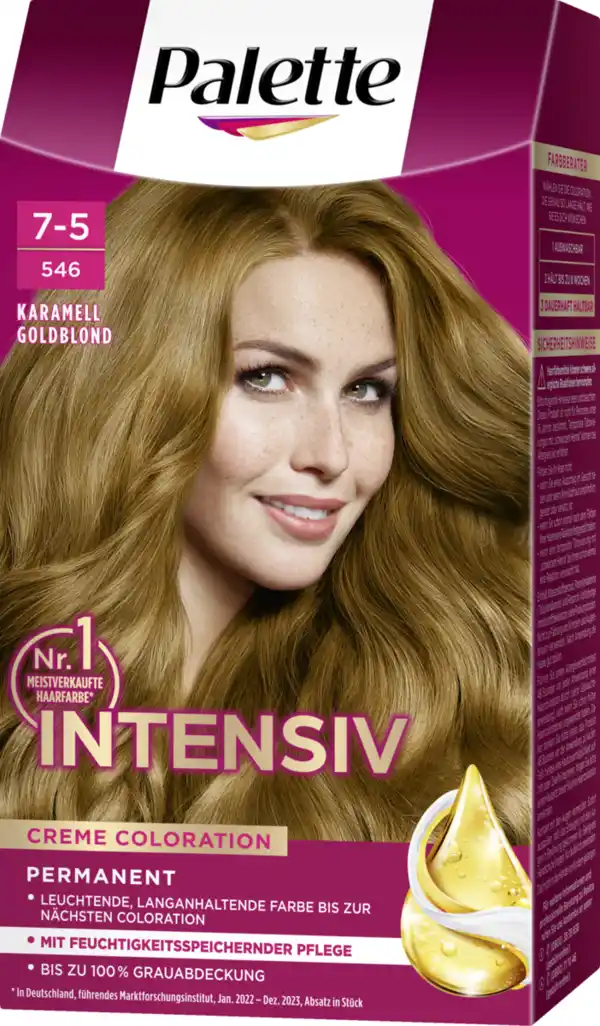 Bild 2 von Poly Palette Intensiv Creme Coloration 7-5546 Karamell Goldblond