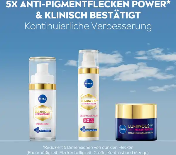 Bild 4 von NIVEA Cellular Luminous 630 Anti-Pigmentflecken Tagespflege Fluid LSF50, 40 ml