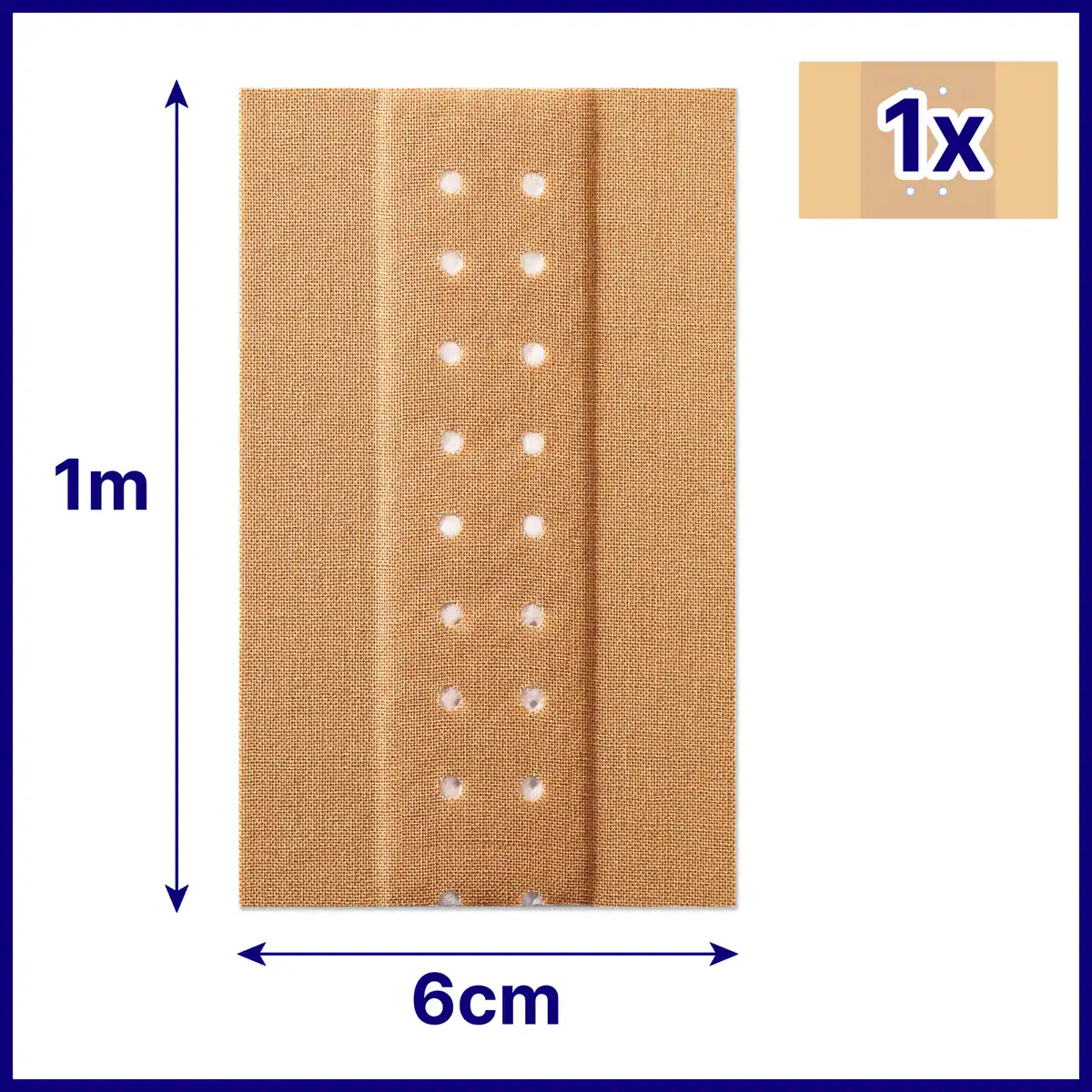 Bild 3 von Hansaplast Classic Pflaster 1m, 1 m 10 Abschnitte à 10 cm x 6 cm