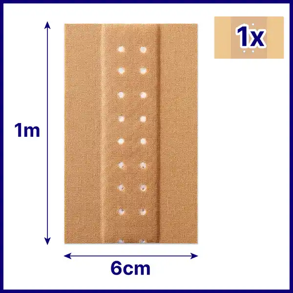 Bild 3 von Hansaplast Classic Pflaster 1m, 1 m 10 Abschnitte à 10 cm x 6 cm