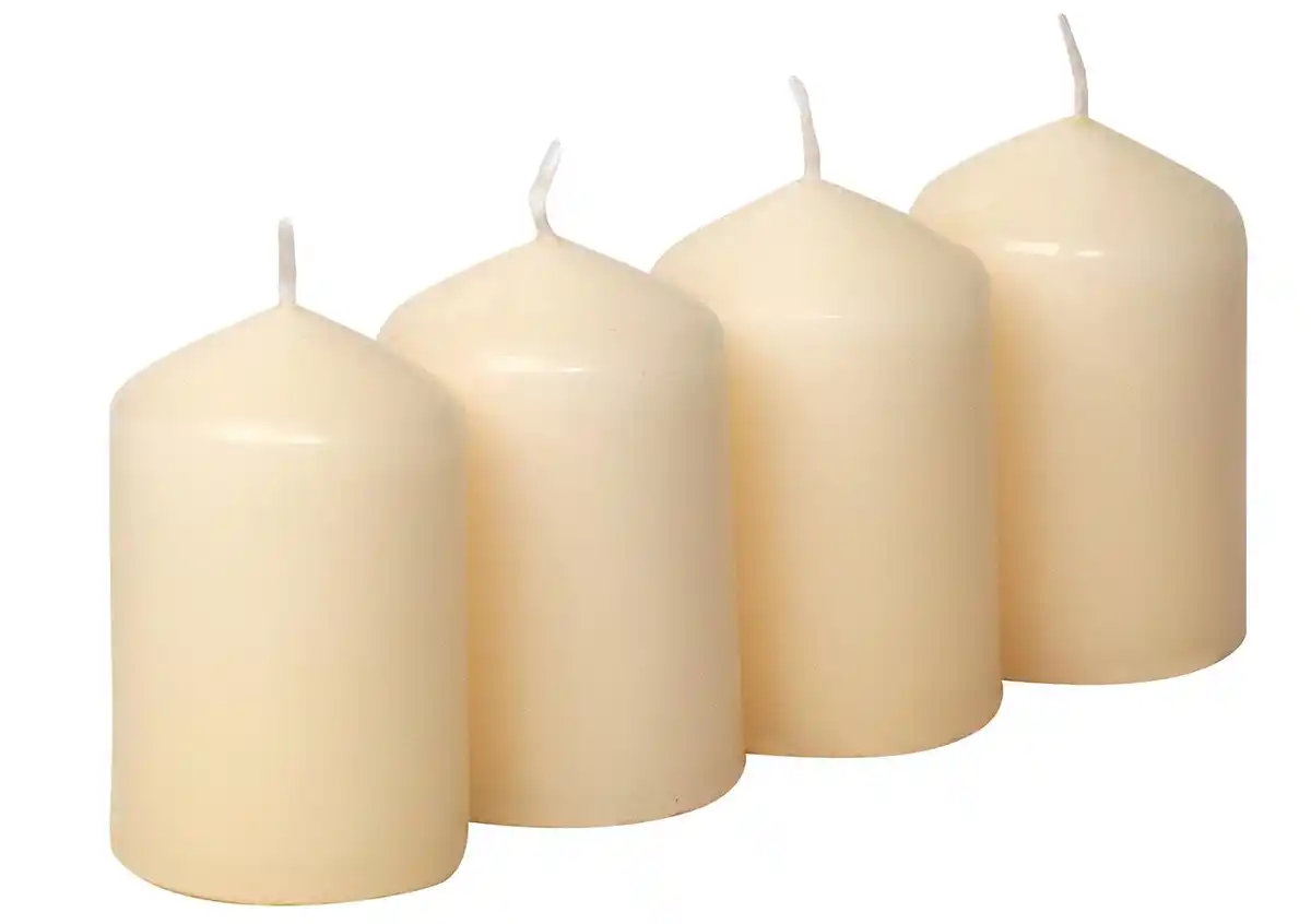 Bild 1 von Steinhart Stumpenkerzen 6,5cm 4er Pack, 0 creme