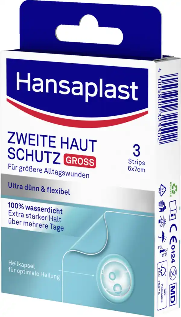 Bild 3 von Hansaplast Zweite Haut Schutz Pflaster Gross