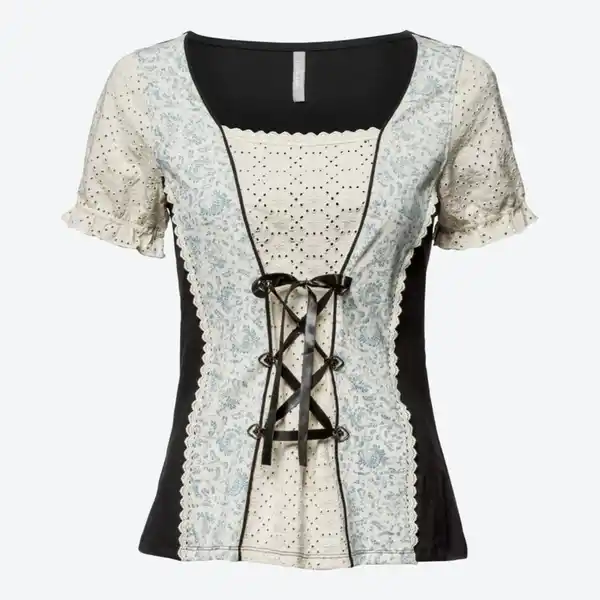 Bild 2 von Damen-Trachten Blusenshirt mit Schürband