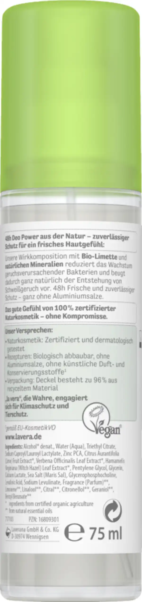 Bild 2 von lavera Deospray Natural & Refresh, 75 ml