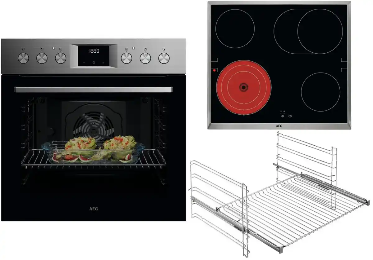 Bild 1 von FHHS24M01 Herdset bestehend aus OU5AE20SM+HE604070XB+TR1LV edelstahl/cleansteel + edelstahl / A+