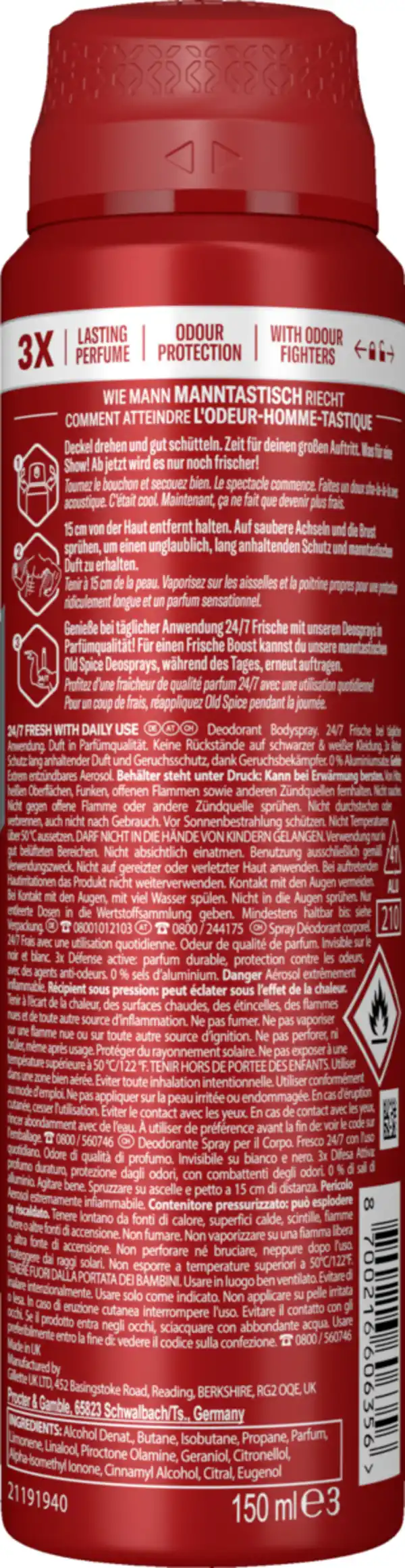 Bild 2 von Old Spice Deospray Original, 150 ml