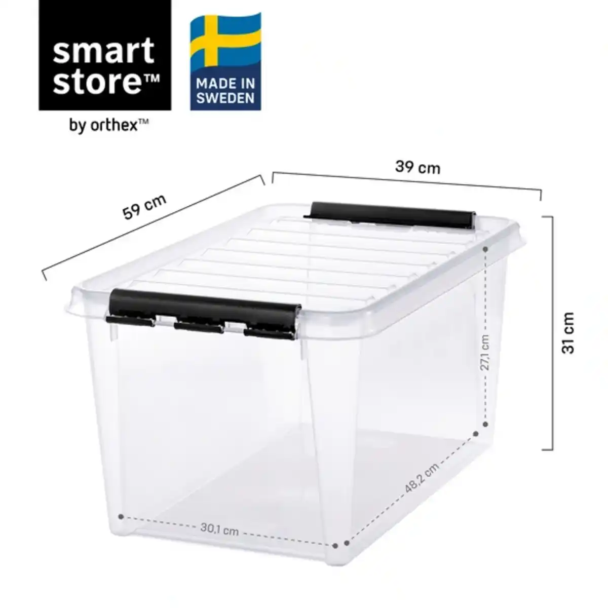 Bild 4 von Aufbewahrungsbox »SmartStore Classic 45«, 47L, transparent