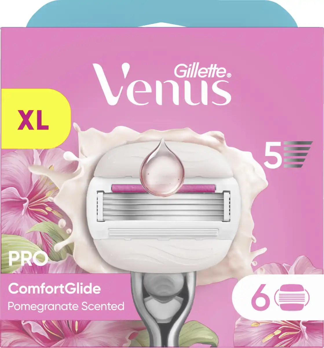 Bild 1 von Gillette Venus Pro ComfortGlide Granatapfel Duft Rasierklingen XL Pack