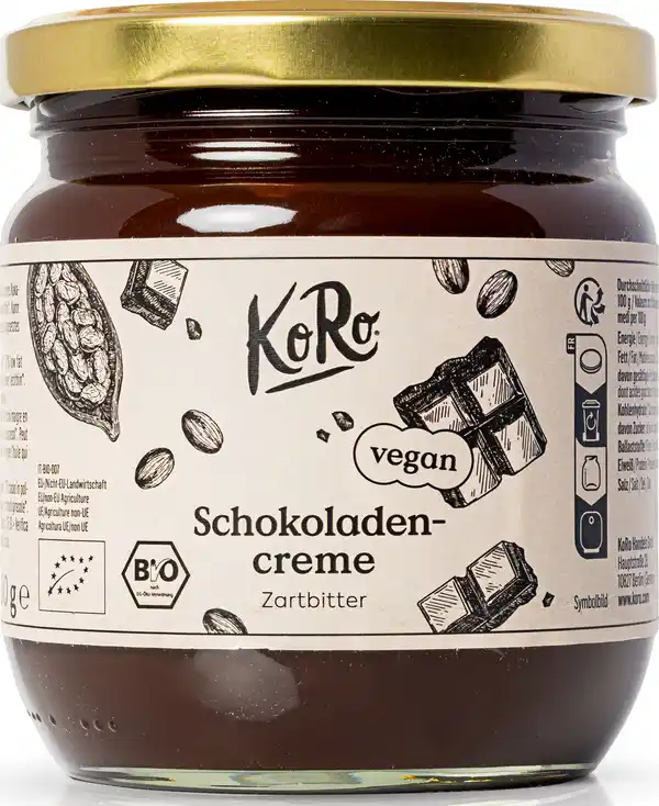 Bild 1 von KoRo Bio Schokocreme Zartbitter, 400 g