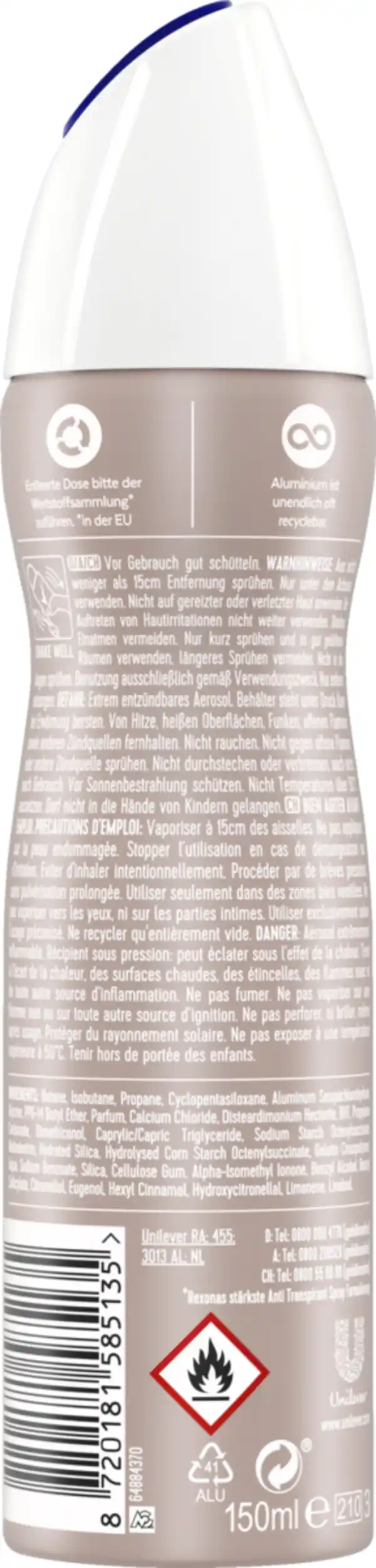 Bild 2 von Rexona Maximum Protection Anti Transpirant Spray Fresh Apple & Rose Scent, 150 ml