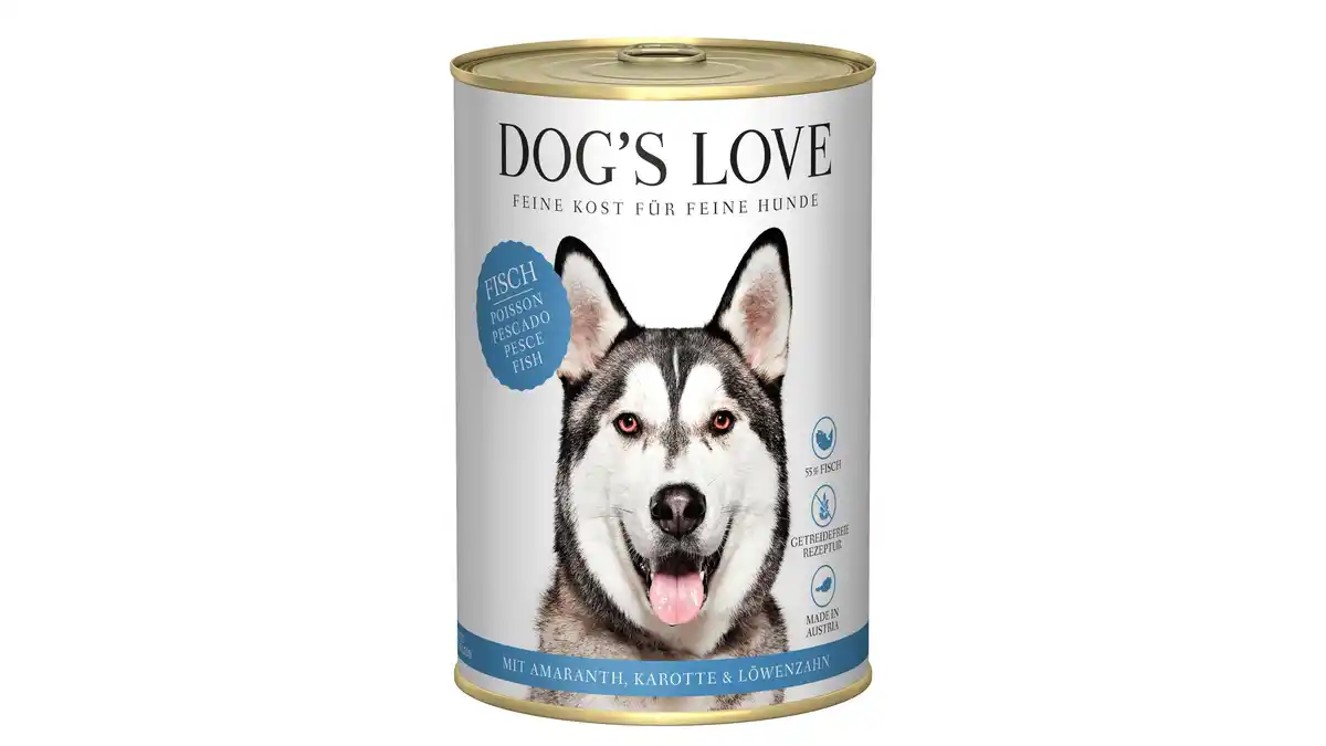 Bild 1 von DOG'S LOVE Hundenassfutter Adult Fisch, 400 g