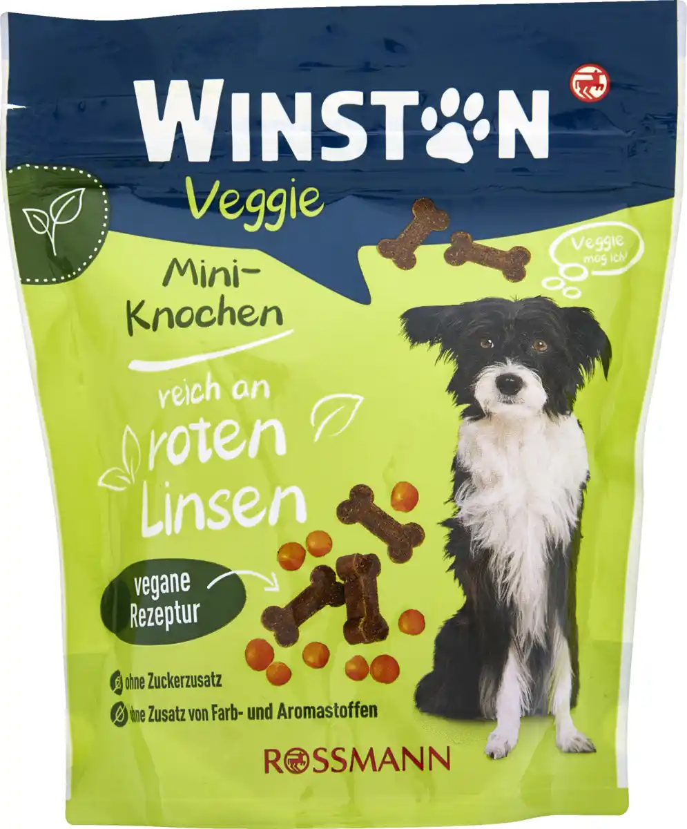 Bild 1 von Winston Veggie Mini Knochen reich an roten Linsen, 100 g