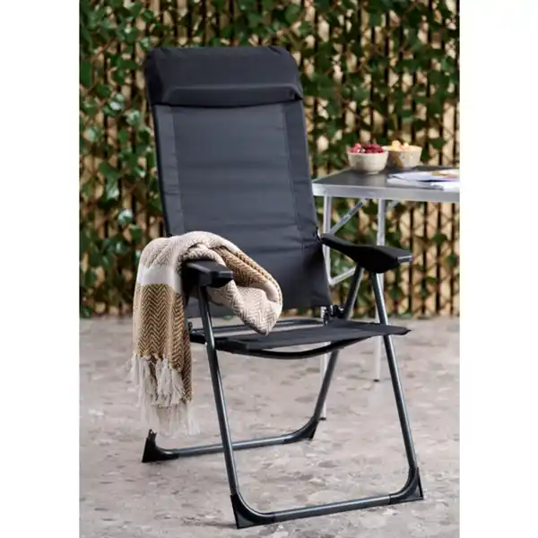 Bild 3 von Gartenstuhl »Outfit«, für 1 Person, Klappfunktion, schwarz/ grau