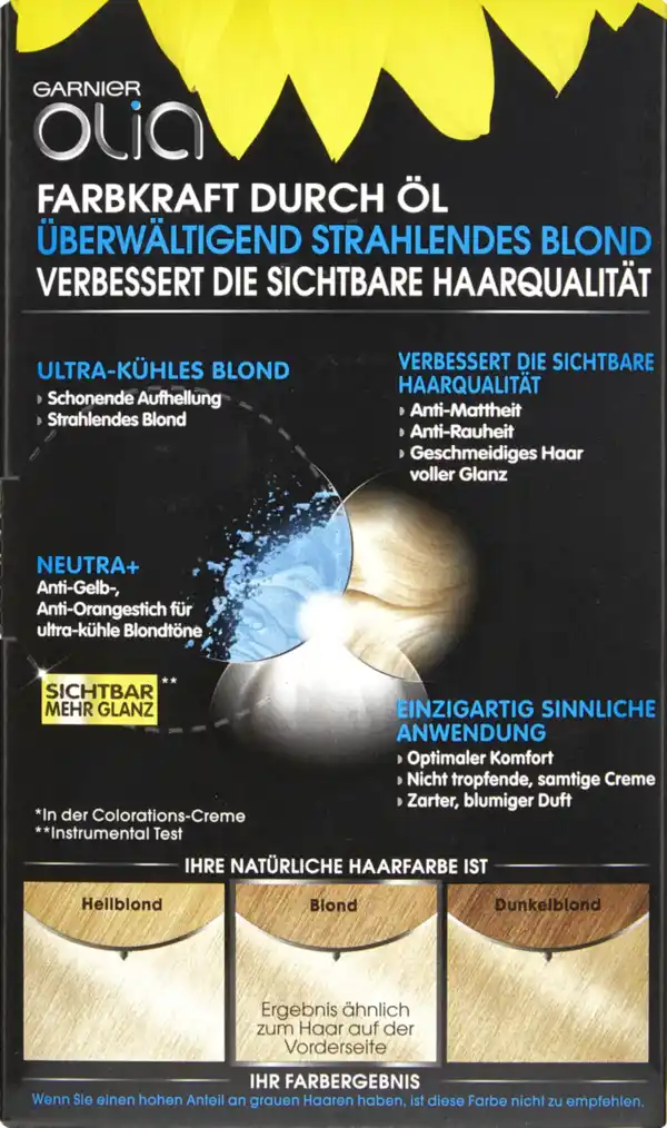 Bild 4 von Garnier Olia Dauerhafte Haarfarbe Coloration Superblondes 110 Kühles Aschblond