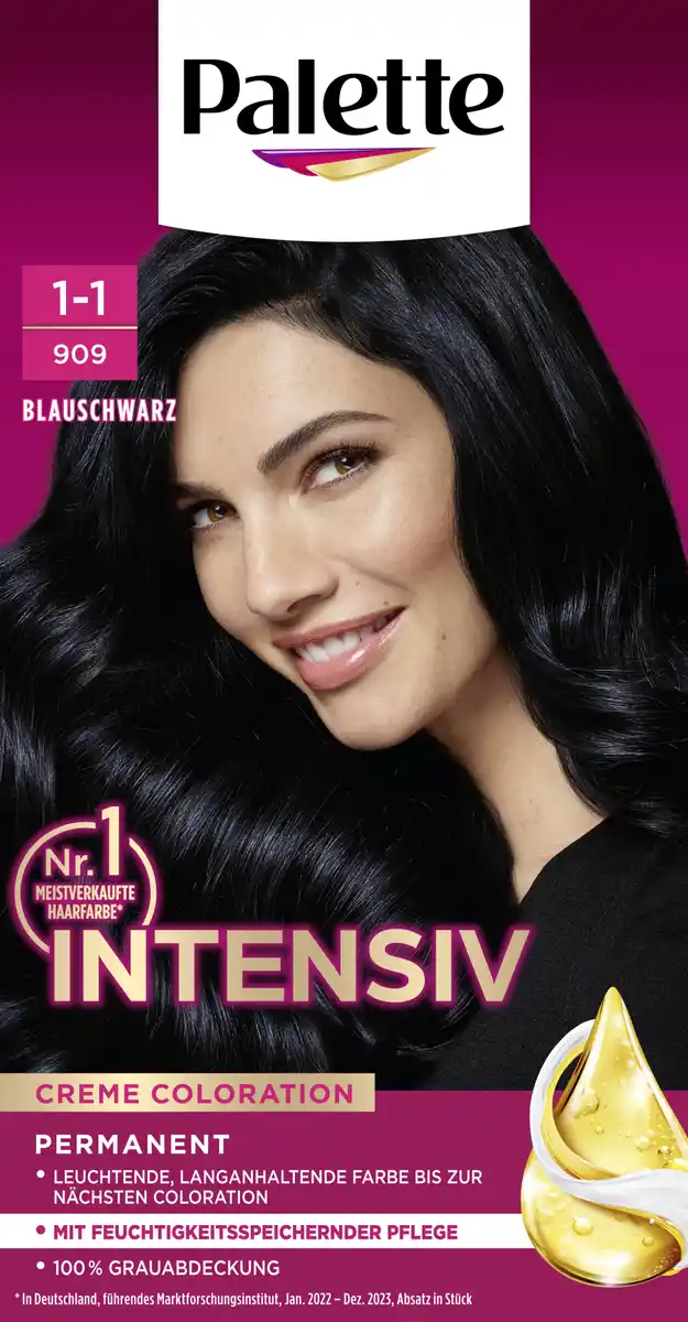 Bild 1 von Poly Palette Intensiv Creme Coloration 1-1909 Blauschwarz