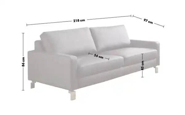 Bild 4 von Candy - Leder Garnitur Chance, schwarz