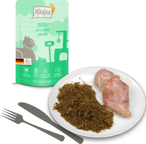 Bild 2 von MjAMjAM Insekt mit saftigem Hühnchen, 125 g