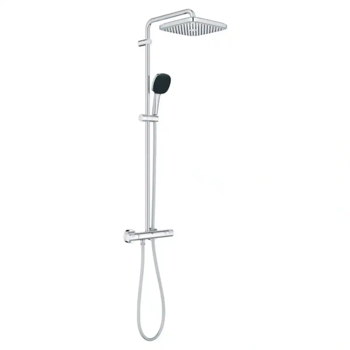 Bild 1 von Duschsystem mit Thermostat »Vitalio Comfort 250«, HxT: 113,2 x 40,4 cm ,eckig, chromfarben