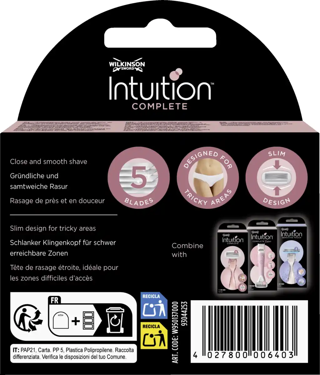 Bild 2 von Wilkinson Sword Intuition Complete Rasierklingen