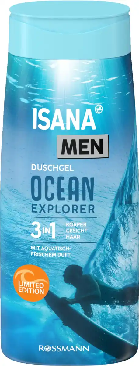 Bild 2 von ISANA MEN 3in1 Duschgel Ocean Explorer, 300 ml