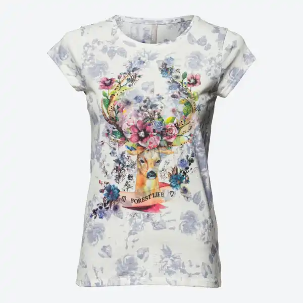 Bild 3 von Damen-T-Shirt mit Trachten-Frontaufdruck