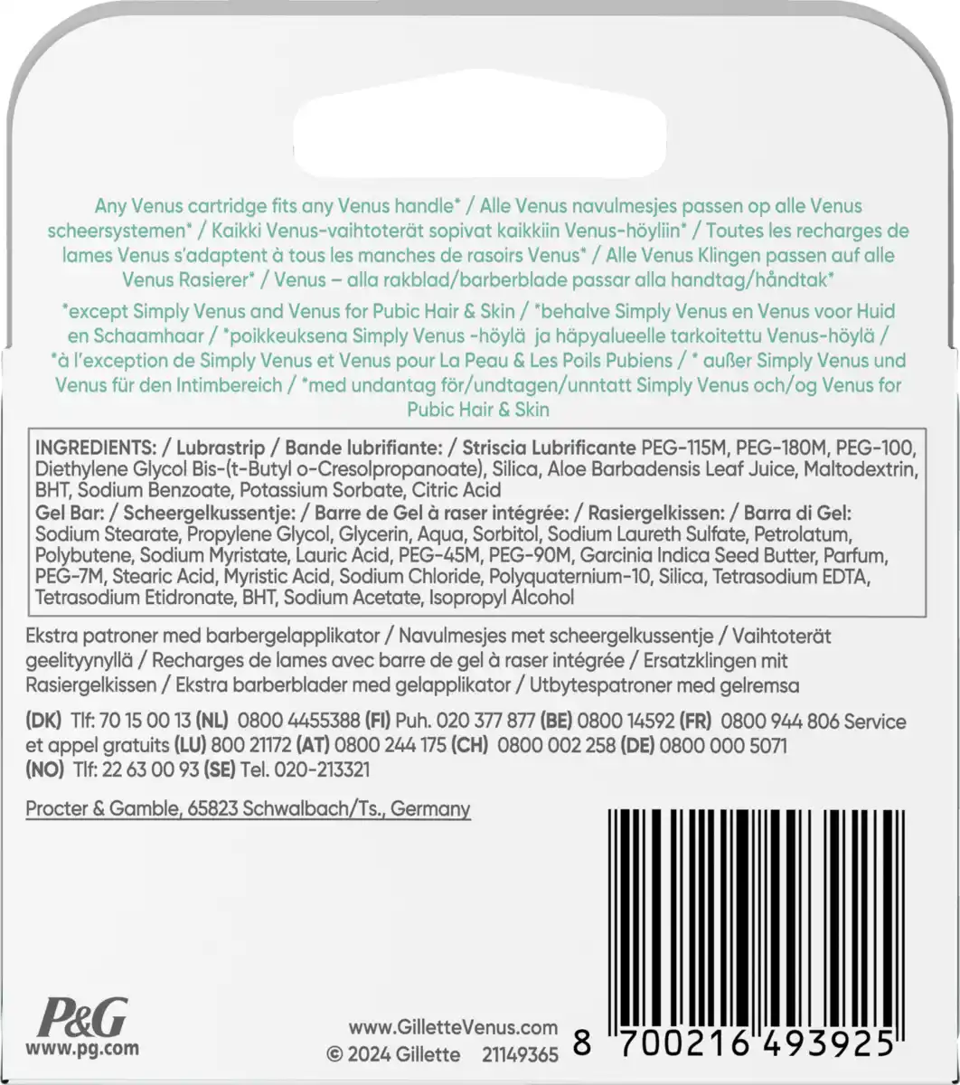 Bild 2 von Gillette Venus Pro Comfortglide Sensitive Klingen