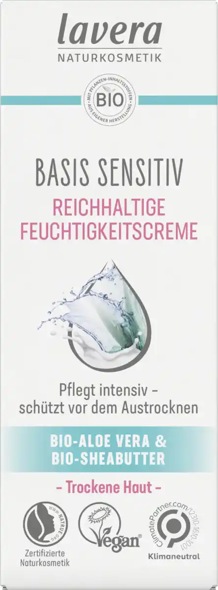 Bild 1 von lavera basis sensitiv Reichhaltige Feuchtigkeitscreme, 50 ml
