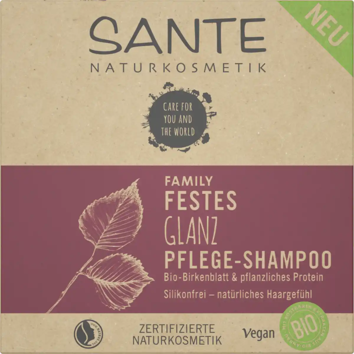 Bild 1 von Sante FAMILY Festes Glanz Pflege-Shampoo, 60 g