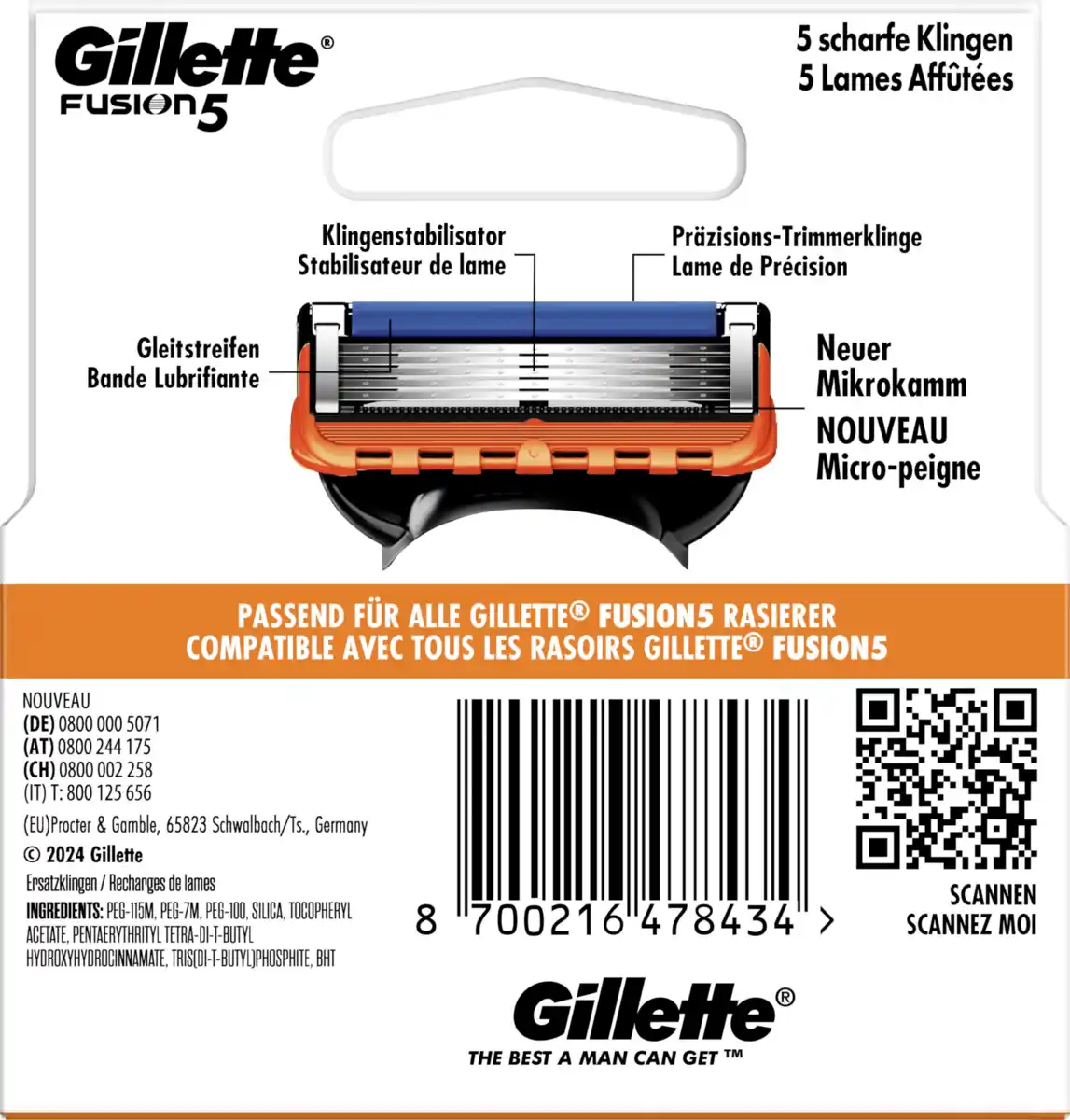 Bild 2 von Gillette Fusion5 Rasierklingen