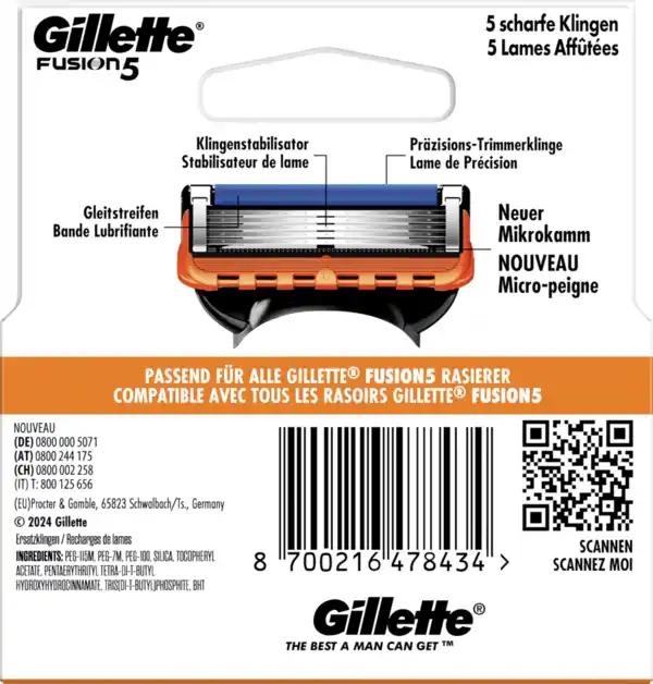 Bild 2 von Gillette Fusion5 Rasierklingen