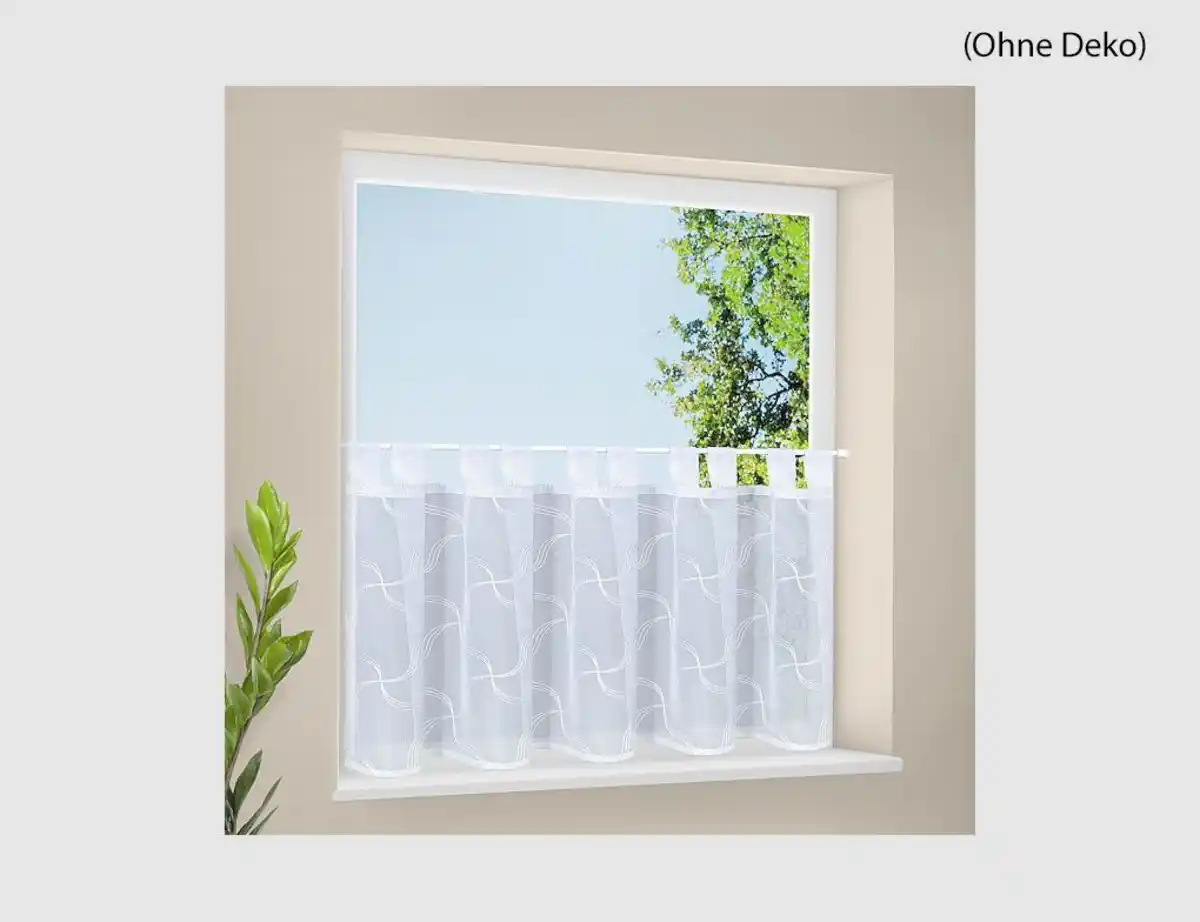 Bild 1 von Scheibengardine gemustert