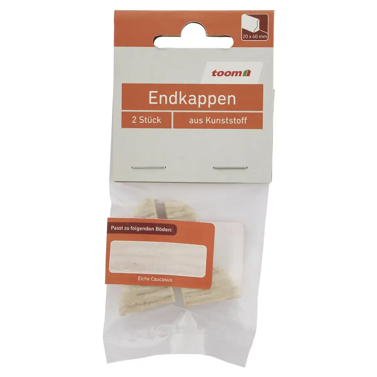 Bild 1 von toom Endkappen Kunststoff Eiche Caucasus 2 Stk.
