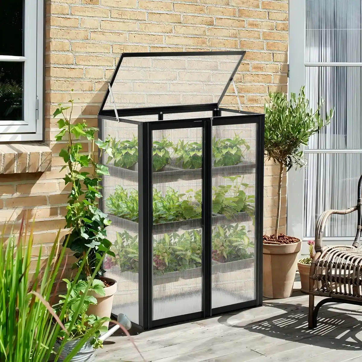 Bild 1 von Balkon-Gewächshaus 76 x 98,2 x 38,5 cm