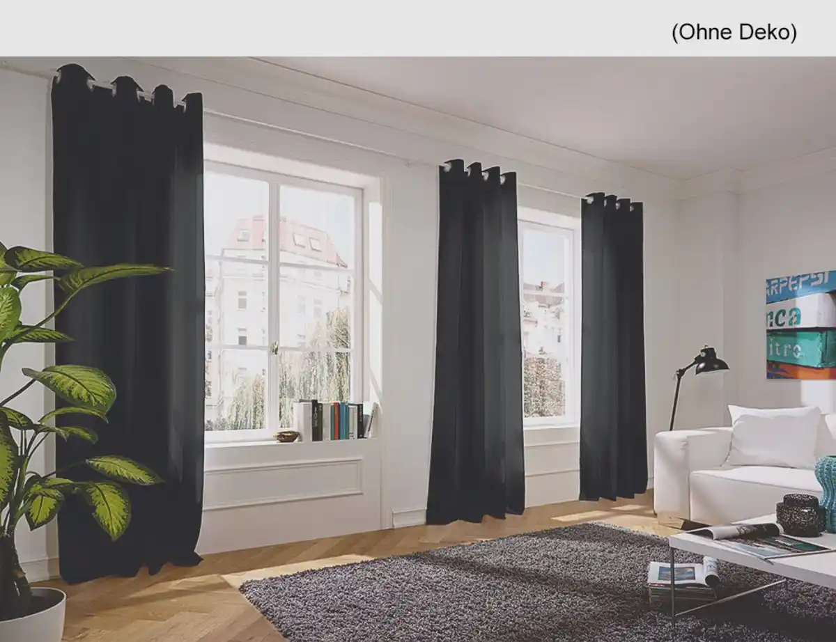 Bild 1 von Ösenschal Dimout Uni Schwarz