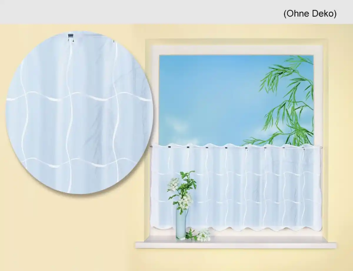 Bild 1 von Scheibengardine Rio weiß