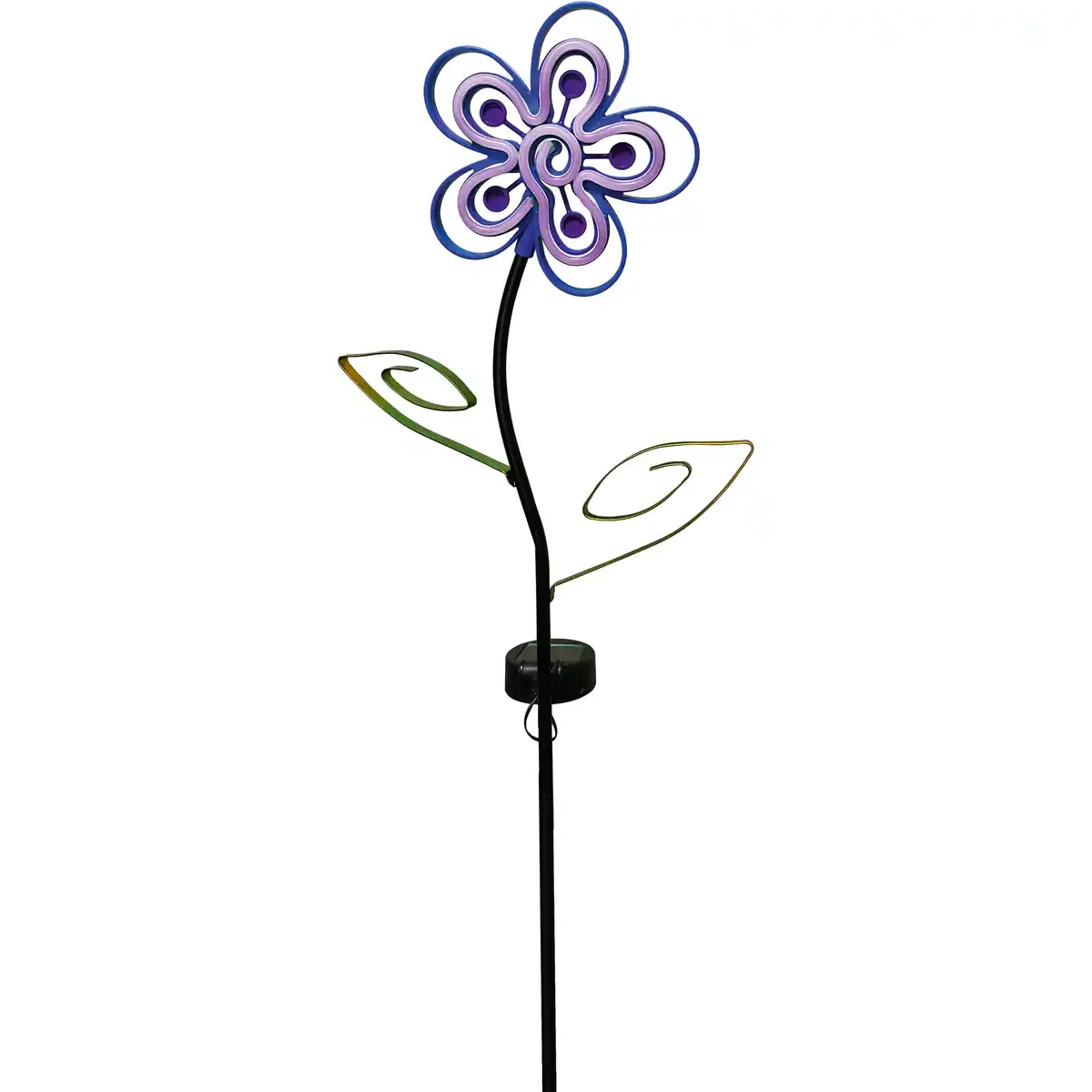 Bild 1 von toom LED-Solar-Dekoleuchte 'Blume' neon blau 87 cm