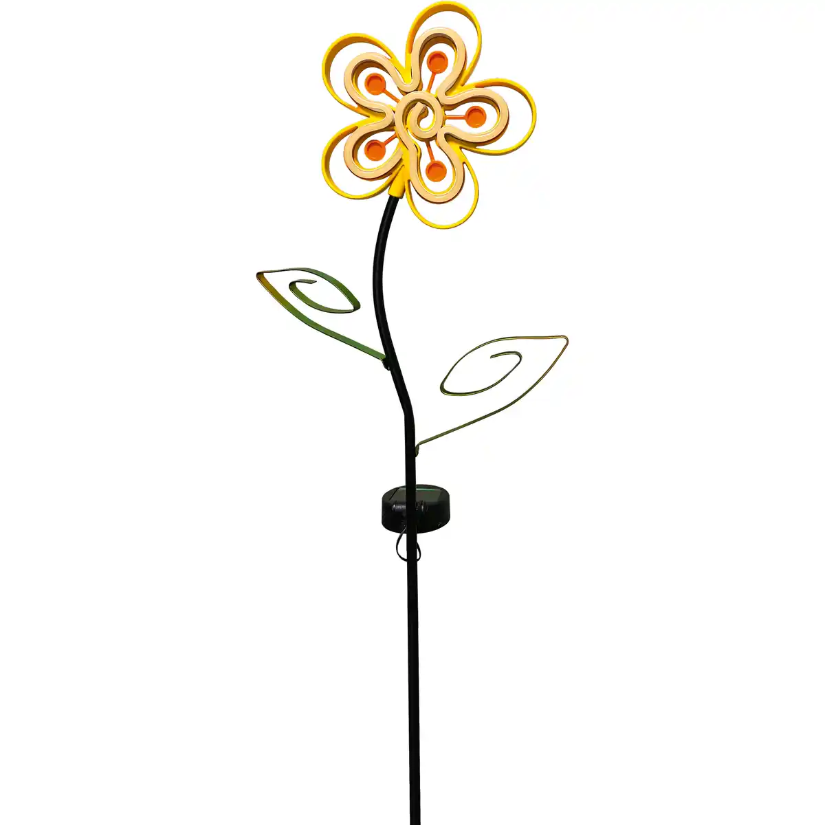Bild 1 von toom LED-Solar-Dekoleuchte 'Blume' neon gelb 87 cm