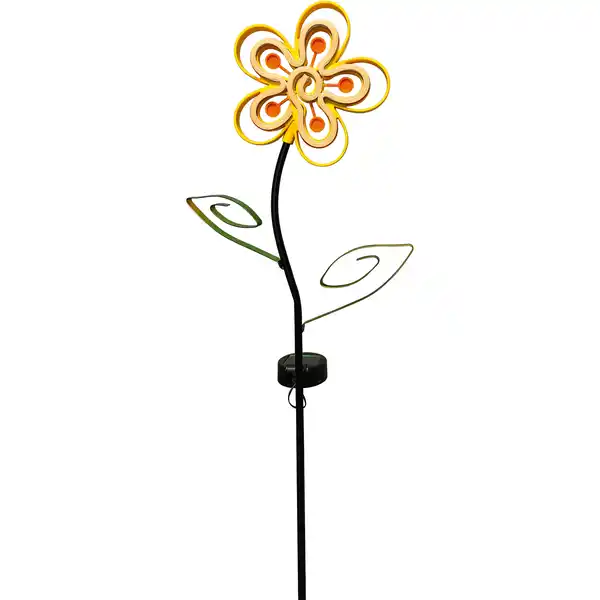 Bild 1 von toom LED-Solar-Dekoleuchte 'Blume' neon gelb 87 cm